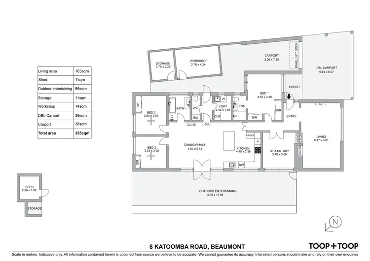 Floorplan of Homely house listing, 8 Katoomba Road, Beaumont SA 5066