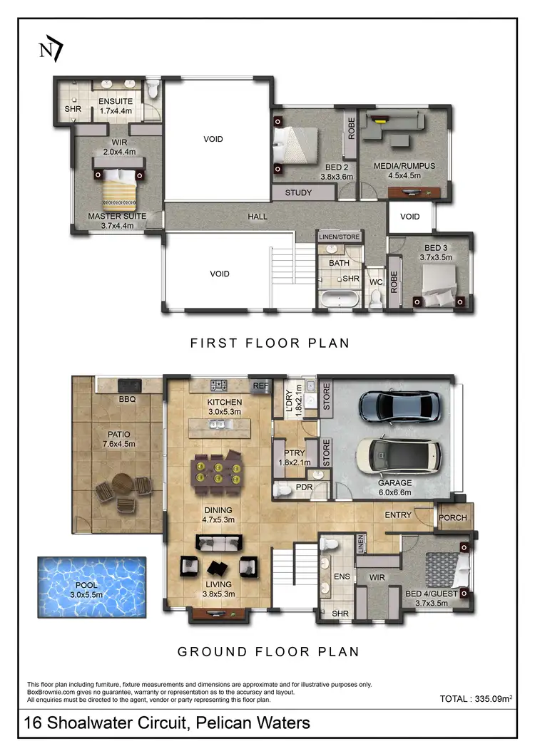 Floorplan of Homely house listing, 16 Shoalwater Circuit, Pelican Waters QLD 4551