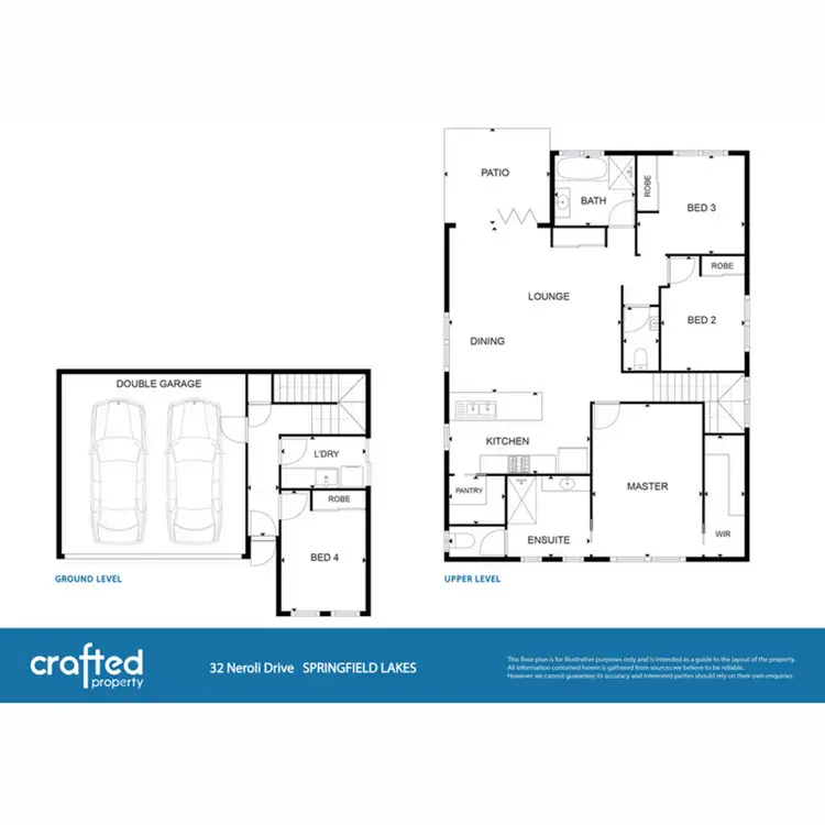 Floorplan of Homely house listing, 32 Neroli Drive, Springfield Lakes QLD 4300
