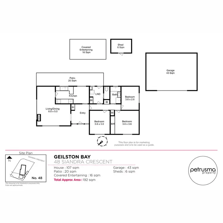Floorplan of Homely house listing, 48 Siandra Crescent, Geilston Bay TAS 7015