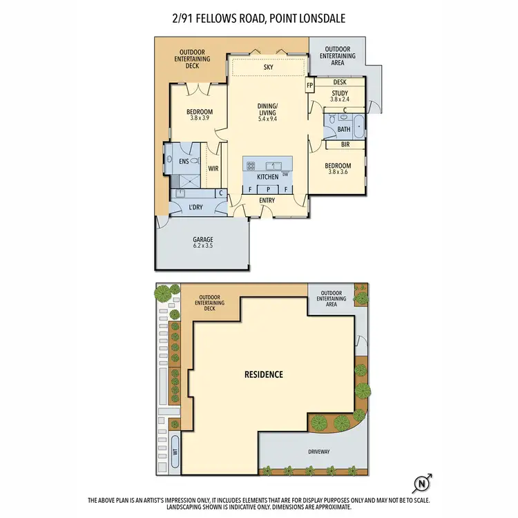Floorplan of Homely house listing, 2/91 Fellows Road, Point Lonsdale VIC 3225