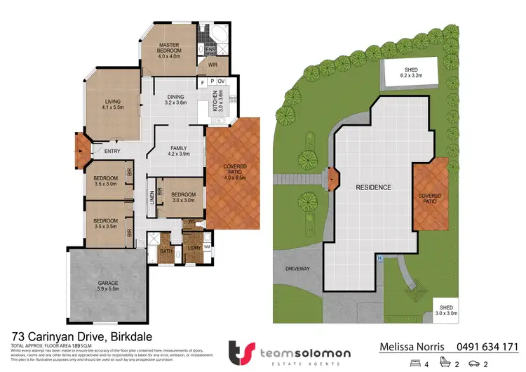 Floorplan of Homely house listing, 73 Carinyan Drive, Birkdale QLD 4159