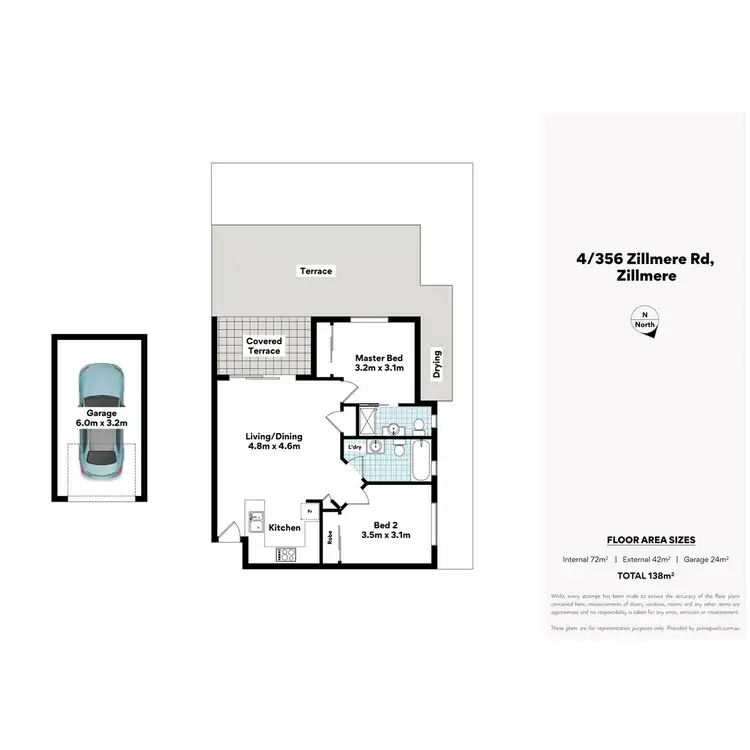 Floorplan of Homely unit listing, 4/356 Zillmere Road, Zillmere QLD 4034