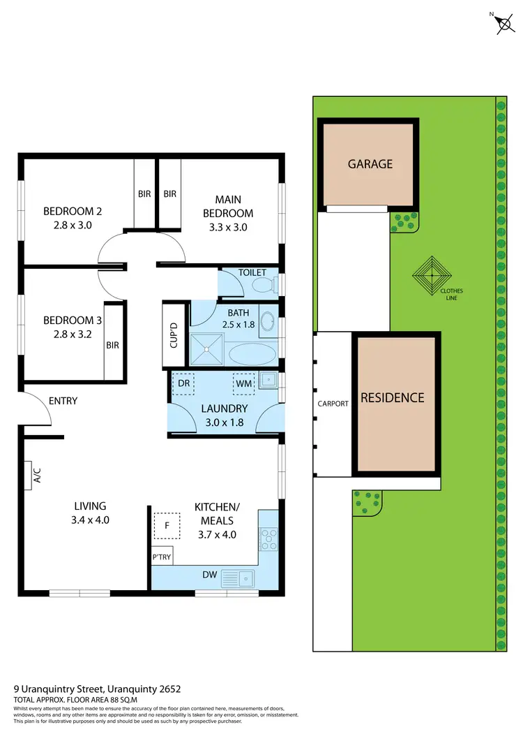Floorplan of Homely house listing, 9 Uranquintry Street, Uranquinty NSW 2652