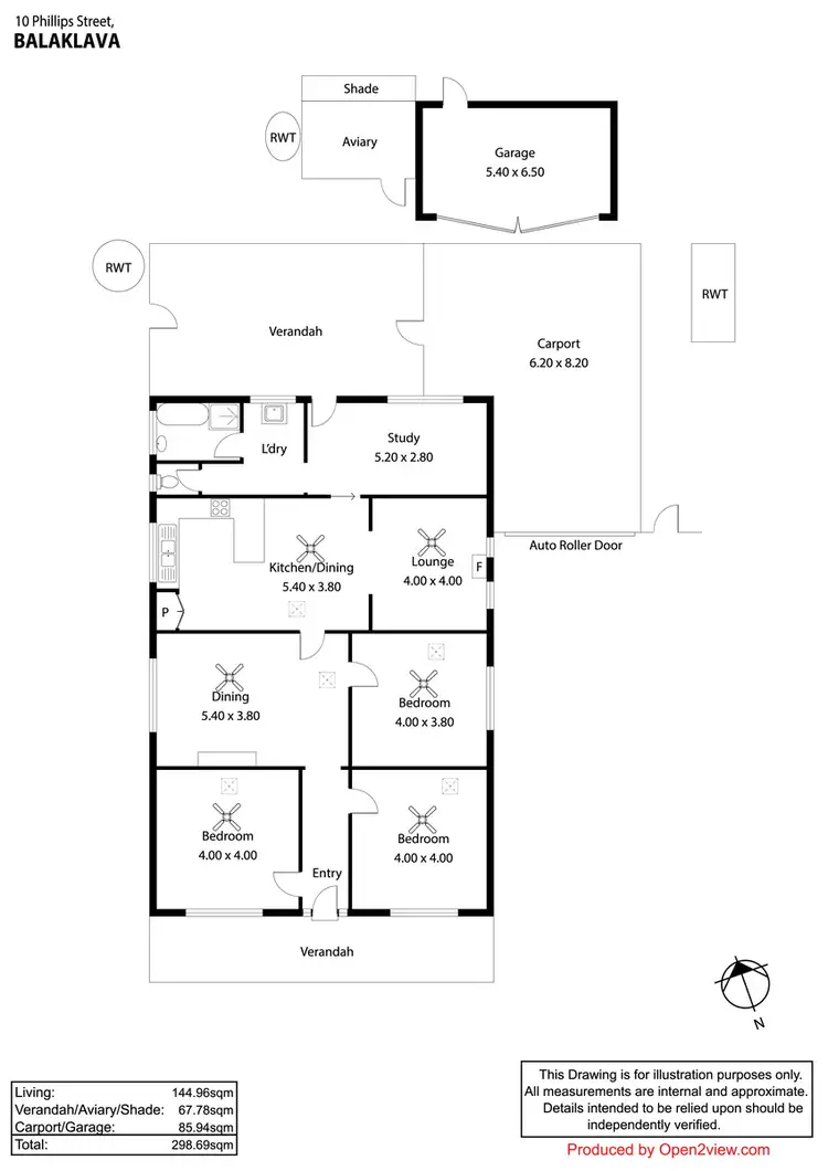 Floorplan of Homely house listing, 10 Phillips Street, Balaklava SA 5461