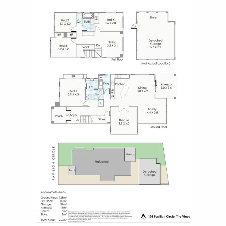 Floorplan of Homely house listing, 105 Pavilion Circle, The Vines WA 6069