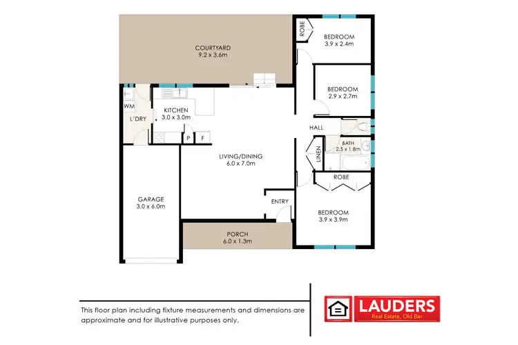 Floorplan of Homely semi-detached listing, 2/19 Suni Drive, Old Bar NSW 2430