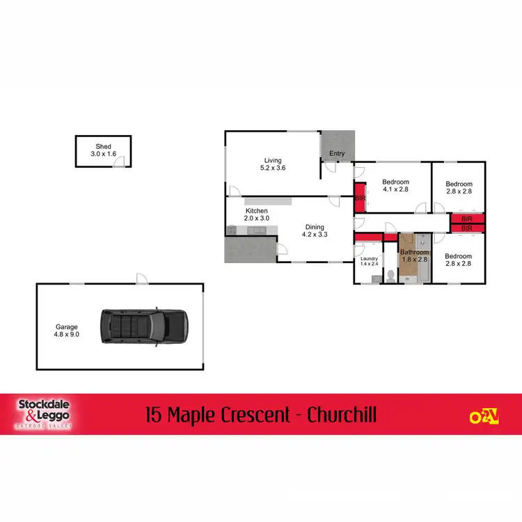 Floorplan of Homely house listing, 15 Maple Crescent, Churchill VIC 3842