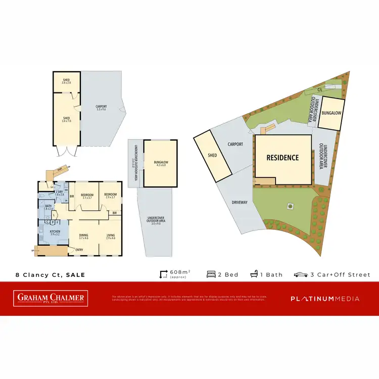 Floorplan of Homely house listing, 8 Clancy Court, Sale VIC 3850