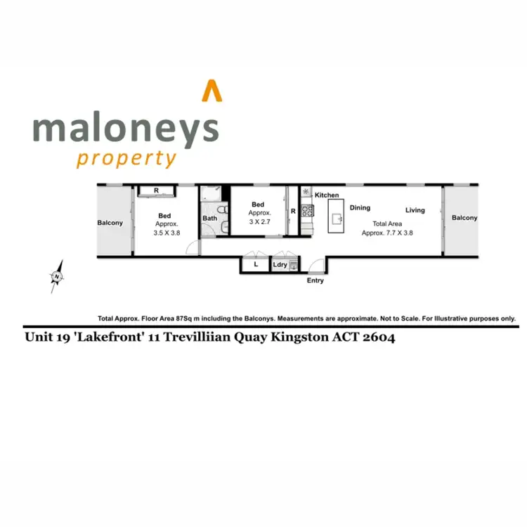 Floorplan of Homely apartment listing, 19/11 Trevillian Quay, Kingston ACT 2604
