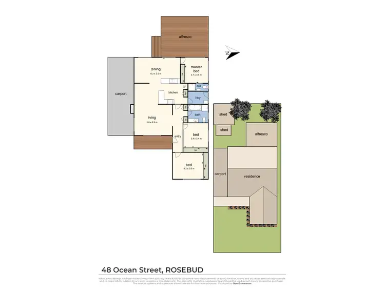 Floorplan of Homely house listing, 48 Ocean Street, Rosebud VIC 3939