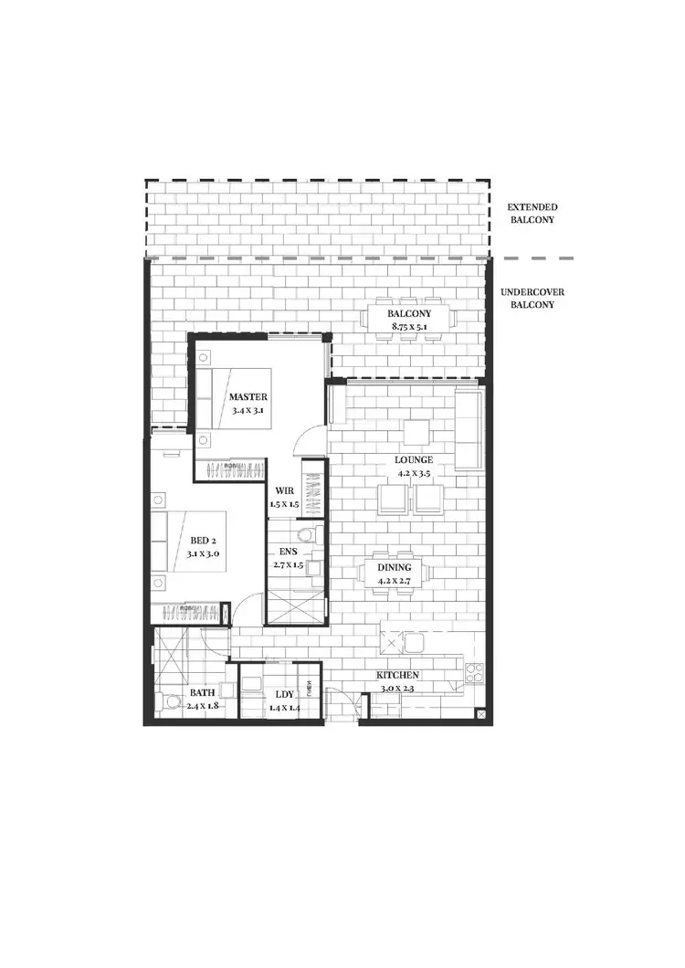 Floorplan of Homely apartment listing, 113/1 Waterside Retreat, Birtinya QLD 4575