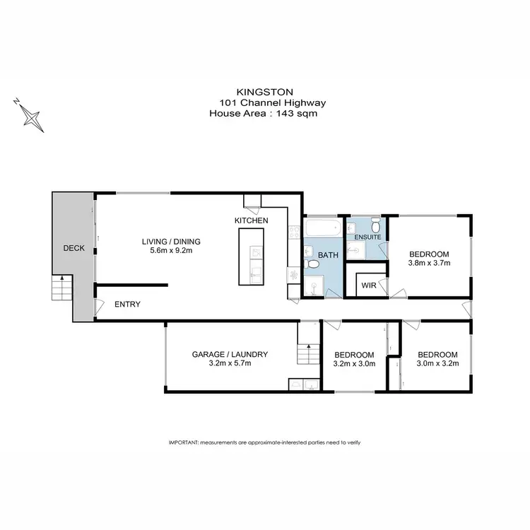 Floorplan of Homely townhouse listing, 34/101 Channel Highway, Kingston TAS 7050