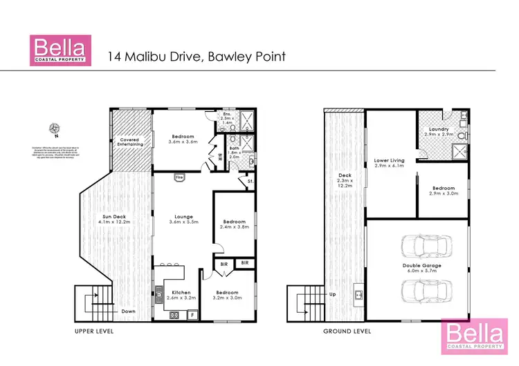 Floorplan of Homely house listing, 14 Malibu Drive, Bawley Point NSW 2539
