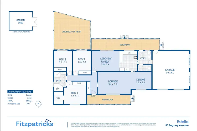 Floorplan of Homely house listing, 50 Pugsley Avenue, Estella NSW 2650