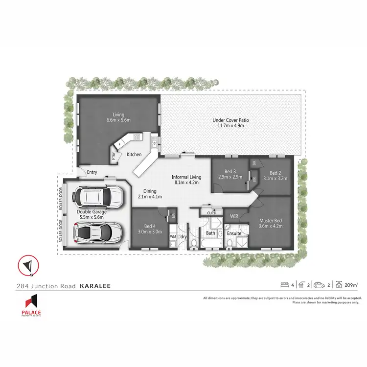 Floorplan of Homely house listing, 284 - 286 Junction Road, Karalee QLD 4306