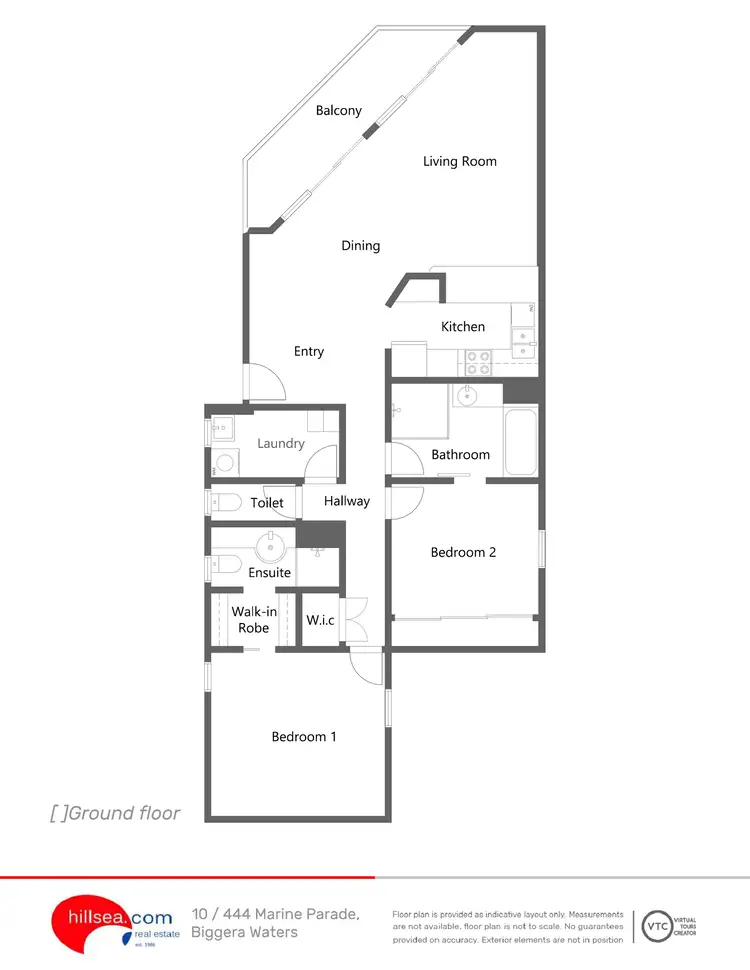 Floorplan of Homely unit listing, 10/444 Marine Parade, Biggera Waters QLD 4216