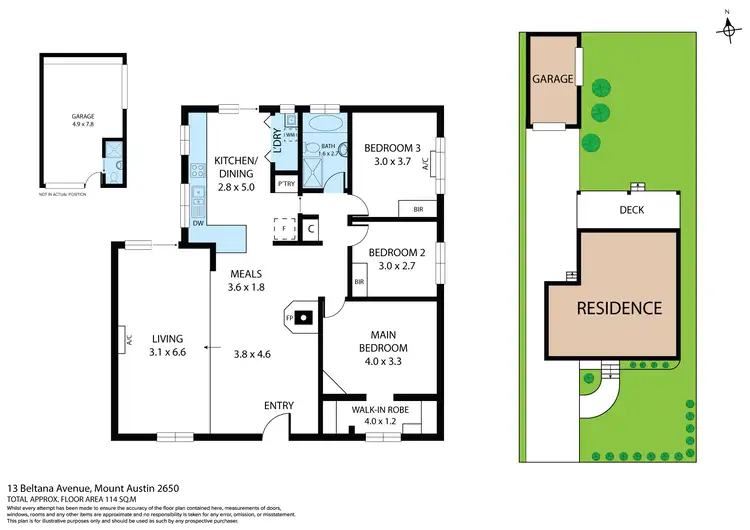 Floorplan of Homely house listing, 13 Beltana Avenue, Mount Austin NSW 2650