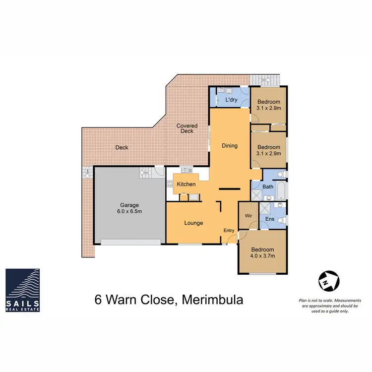 Floorplan of Homely house listing, 6 Warn Close, Merimbula NSW 2548