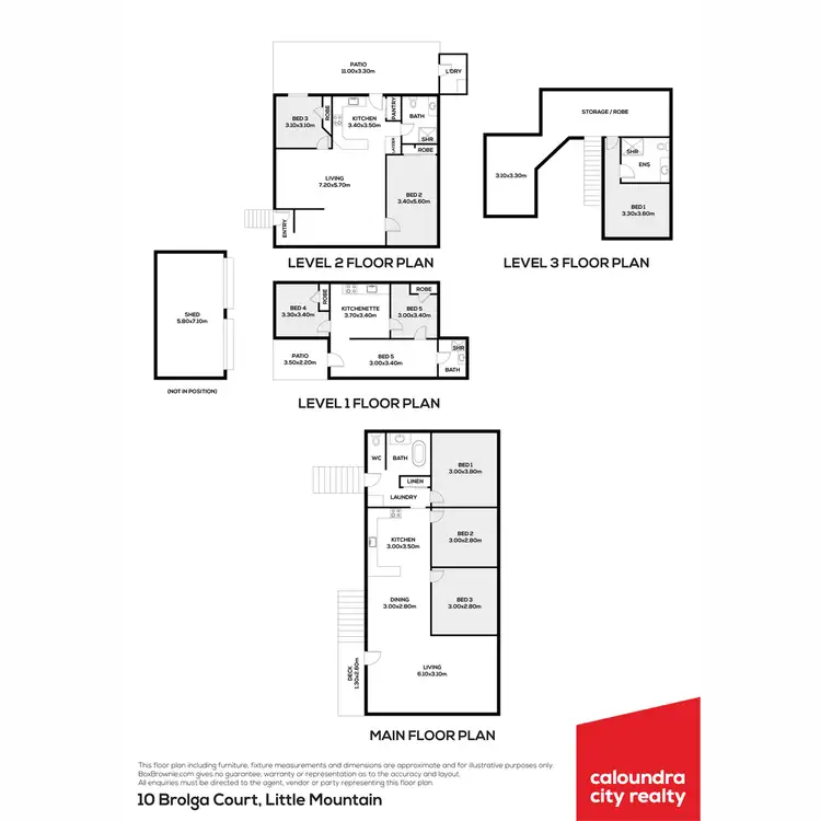 Floorplan of Homely house listing, 10 Brolga Court, Little Mountain QLD 4551