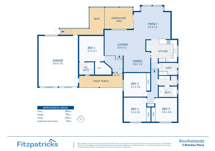Floorplan of Homely house listing, 2 Wandoo Place, Bourkelands NSW 2650