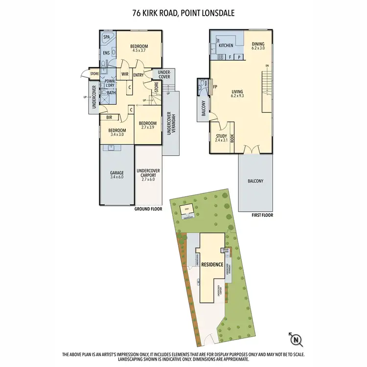 Floorplan of Homely house listing, 76 Kirk Road, Point Lonsdale VIC 3225
