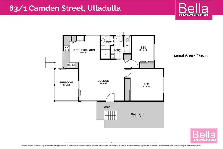 Floorplan of Homely retirement listing, 63/1 Camden Street, Ulladulla NSW 2539