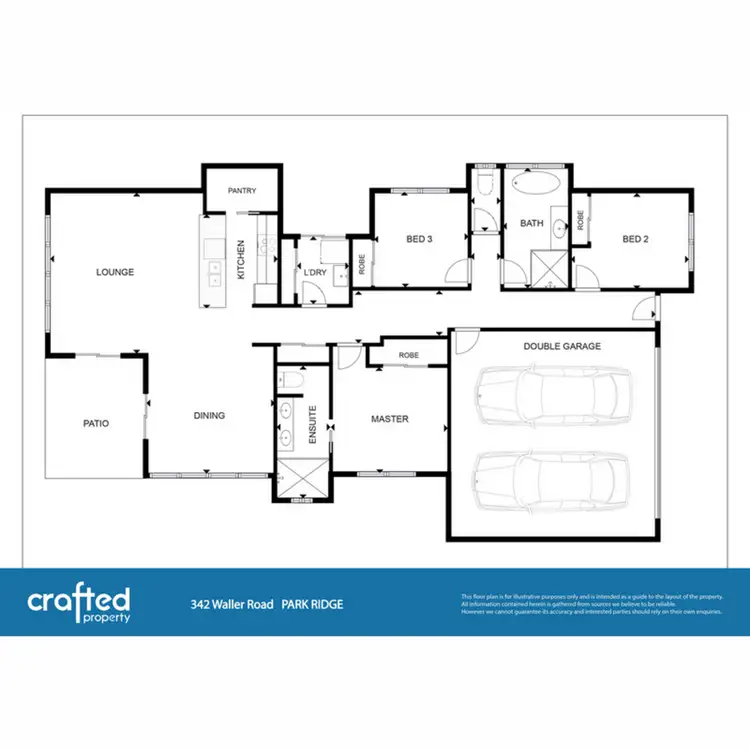 Floorplan of Homely house listing, 342 Waller Road, Park Ridge QLD 4125