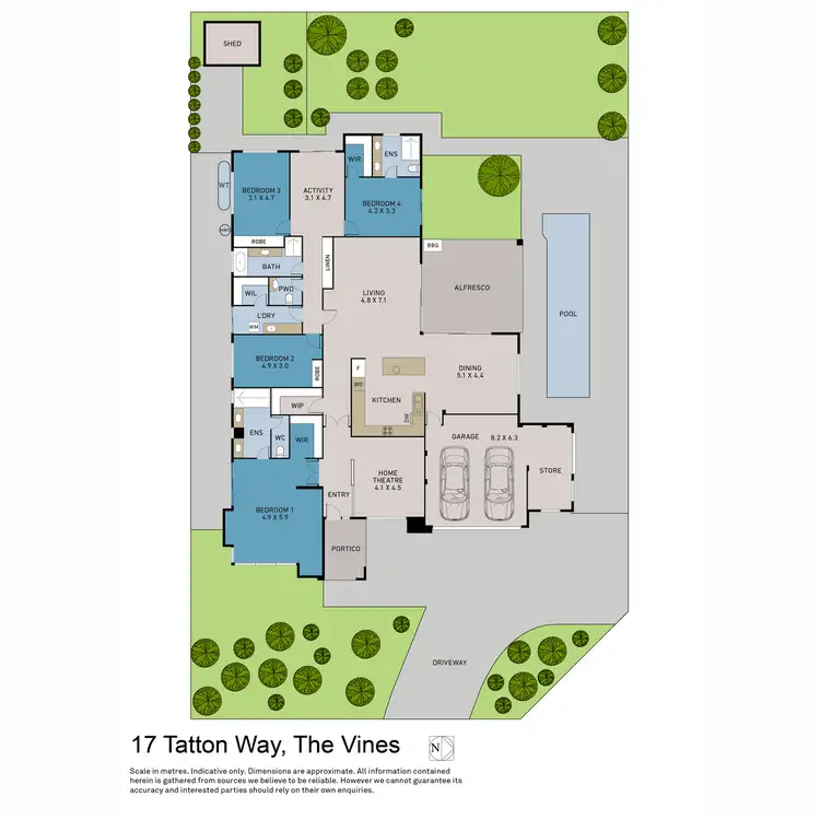 Floorplan of Homely house listing, 17 Tatton Way, The Vines WA 6069