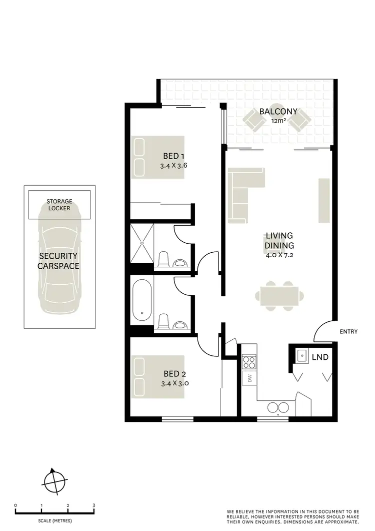 Floorplan of Homely apartment listing, 80/249 Chalmers Street, Redfern NSW 2016