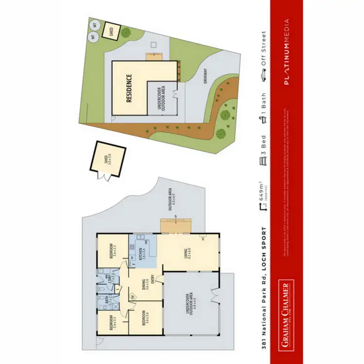 Floorplan of Homely house listing, 381 National Park Road, Loch Sport VIC 3851