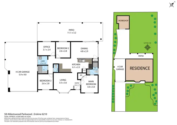 Floorplan of Homely house listing, 58 Abbotswood Parkway, Erskine WA 6210
