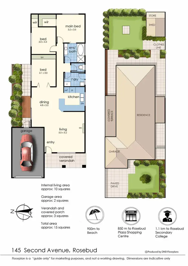 Floorplan of Homely house listing, 145 Second Avenue, Rosebud VIC 3939