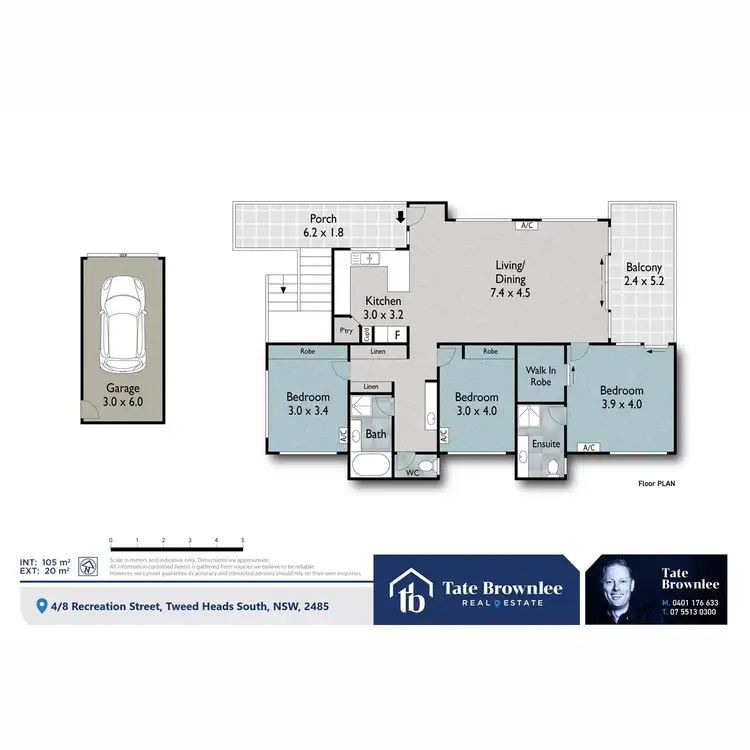 Floorplan of Homely apartment listing, 4/8 Recreation Street, Tweed Heads NSW 2485