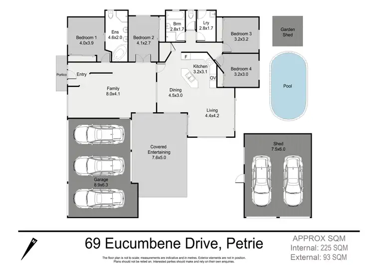 Floorplan of Homely house listing, 69 Eucumbene Drive, Petrie QLD 4502