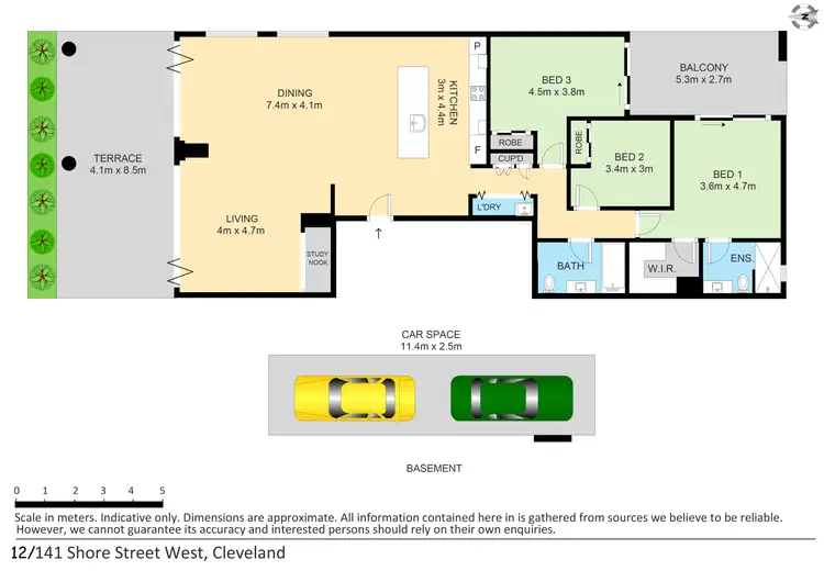 Floorplan of Homely apartment listing, 12/141 Shore Street West, Cleveland QLD 4163