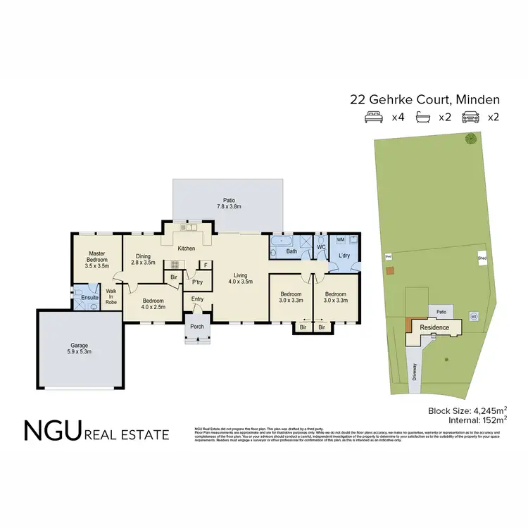 Floorplan of Homely house listing, 22 Gehrke Court, Minden QLD 4311