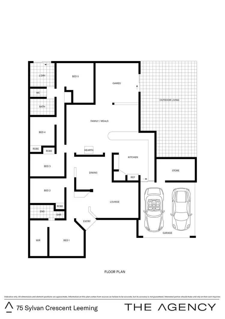 Floorplan of Homely house listing, 75 Sylvan Crescent, Leeming WA 6149