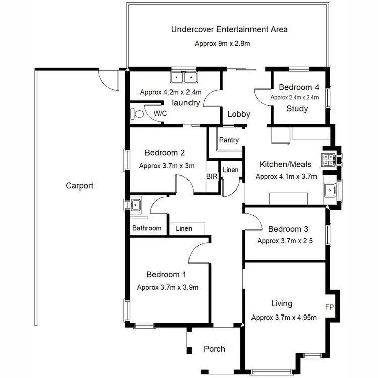 Floorplan of Homely house listing, 39 Simms Street, Port Augusta SA 5700