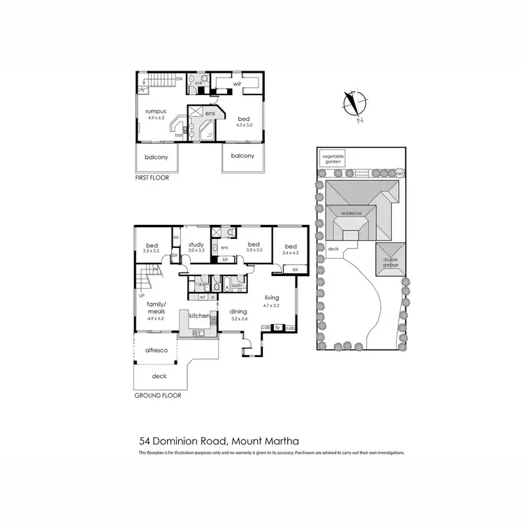 Floorplan of Homely house listing, 54 Dominion Road, Mount Martha VIC 3934