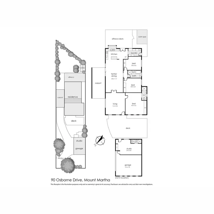 Floorplan of Homely house listing, 90 Osborne Drive, Mount Martha VIC 3934