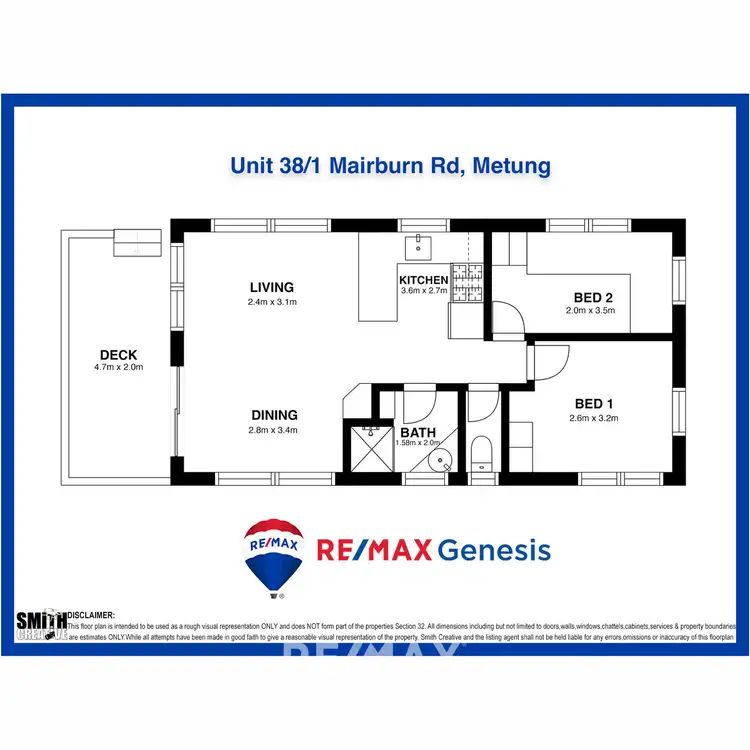 Floorplan of Homely unit listing, 38/1 Mairburn Road, Metung VIC 3904