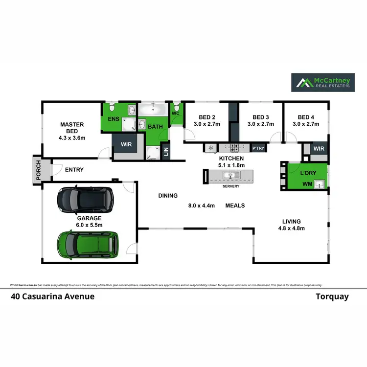 Floorplan of Homely house listing, 40 Casuarina Avenue, Torquay VIC 3228