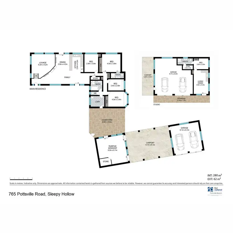 Floorplan of Homely rural property listing, 765 Pottsville Road, Sleepy Hollow NSW 2483