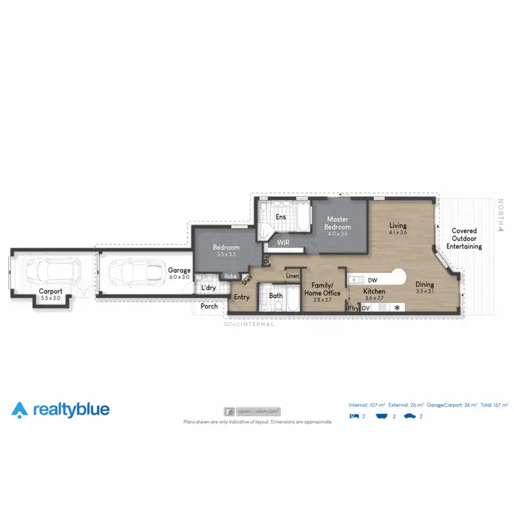 Floorplan of Homely townhouse listing, 2061/1 The Vistas Drive, Carrara QLD 4211