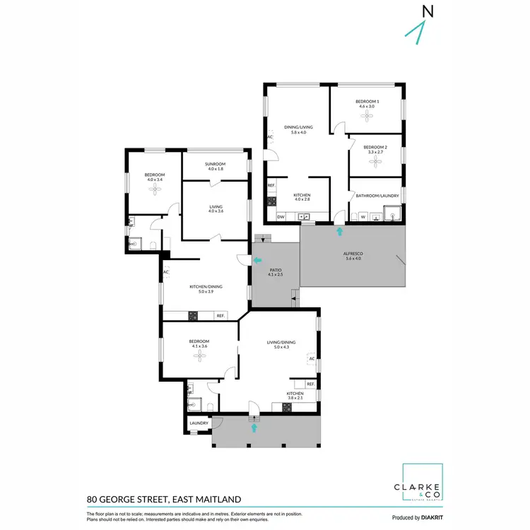 Floorplan of Homely block of units listing, 80 George Street, East Maitland NSW 2323