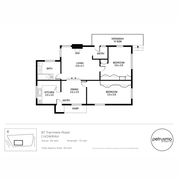 Floorplan of Homely house listing, 87 Tranmere Road, Howrah TAS 7018