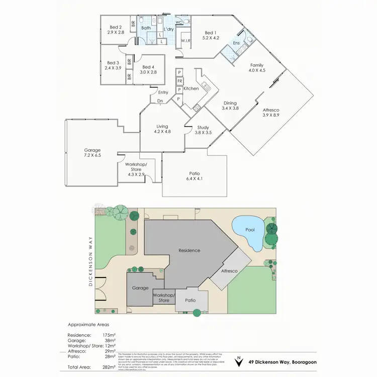 Floorplan of Homely house listing, 49 Dickenson Way, Booragoon WA 6154