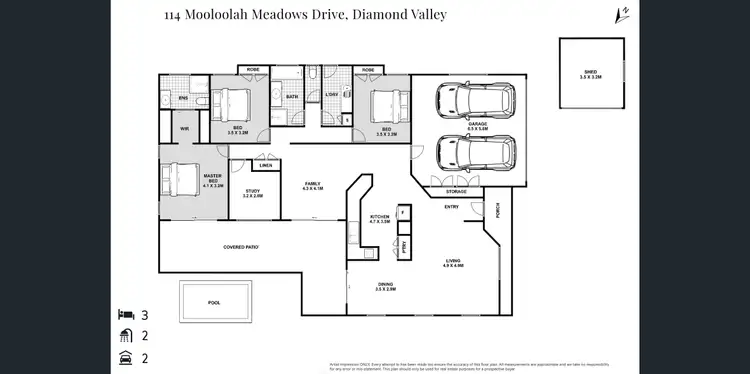 Floorplan of Homely house listing, 114 Mooloolah Meadows Drive, Mooloolah Valley QLD 4553
