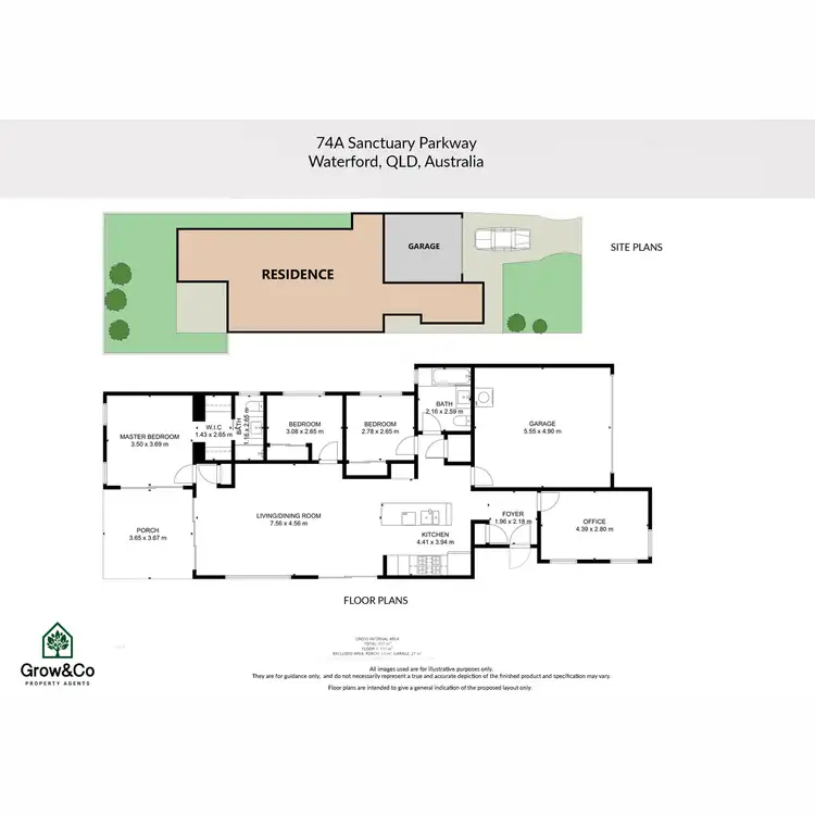 Floorplan of Homely house listing, 74A Sanctuary Parkway, Waterford QLD 4133